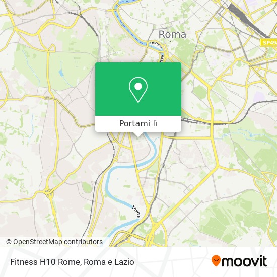 Mappa Fitness H10 Rome