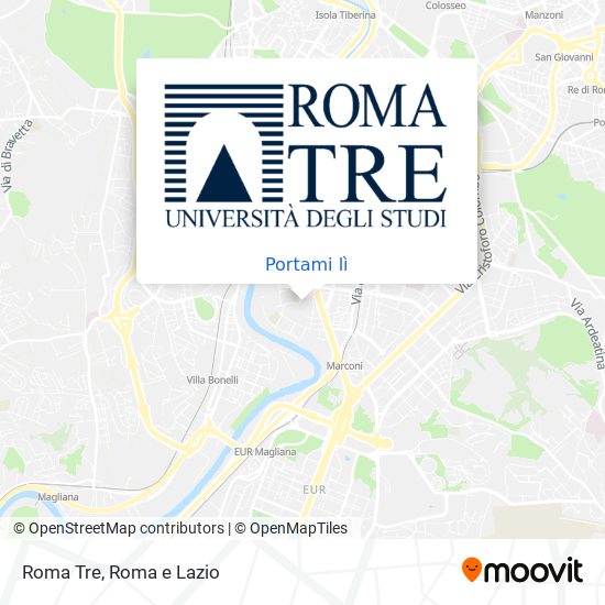 Mappa Roma Tre