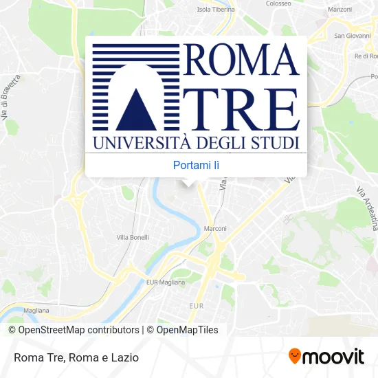 Mappa Roma Tre