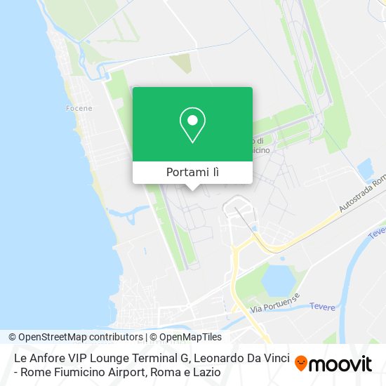 Mappa Le Anfore VIP Lounge Terminal G, Leonardo Da Vinci - Rome Fiumicino Airport