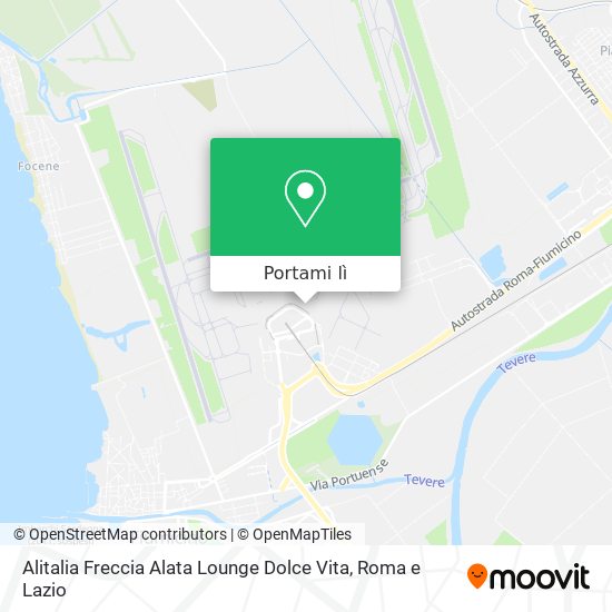 Mappa Alitalia Freccia Alata Lounge  Dolce Vita