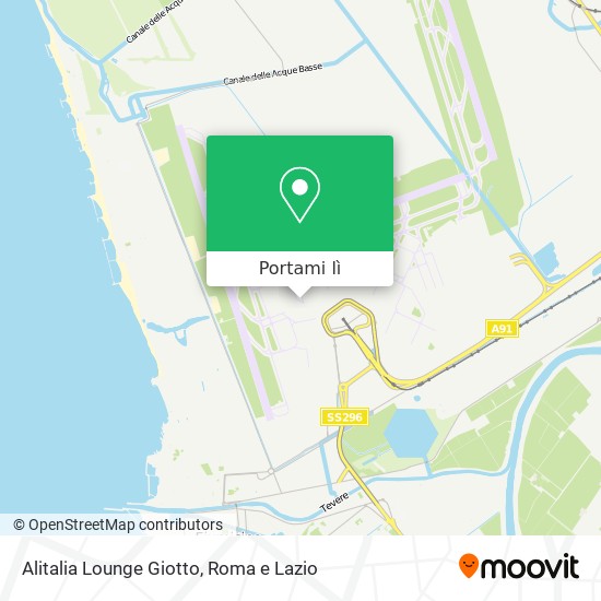 Mappa Alitalia Lounge  Giotto