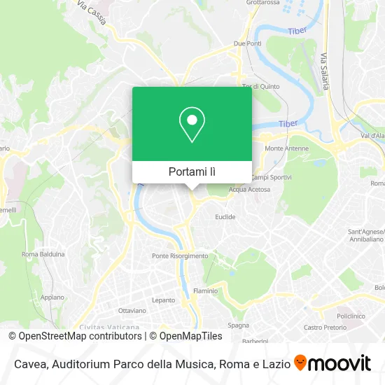 Mappa Cavea, Auditorium Parco della Musica