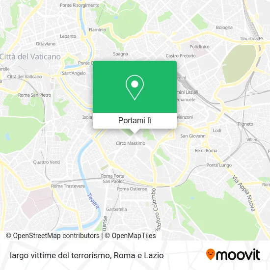 Mappa largo vittime del terrorismo