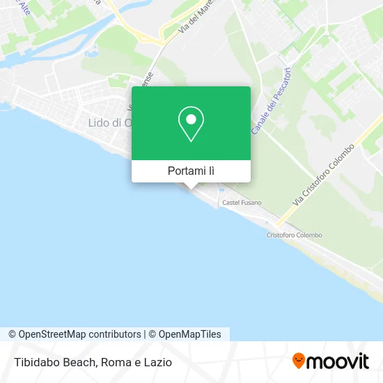 Mappa Tibidabo Beach