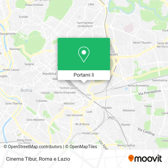 Mappa Cinema Tibur