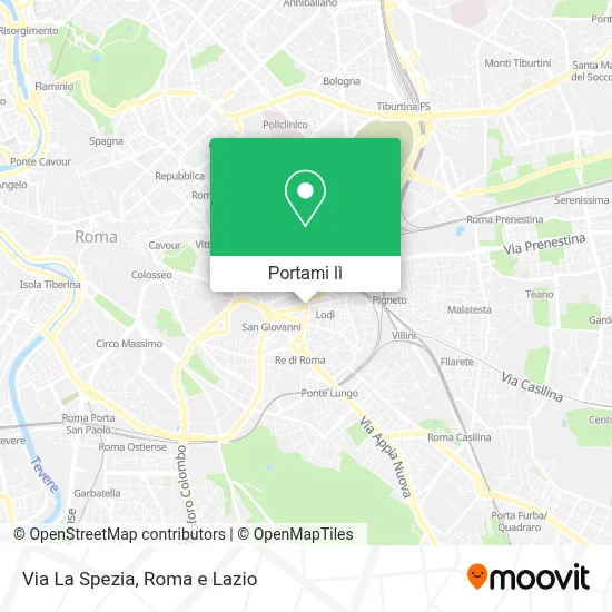 Mappa Via La Spezia