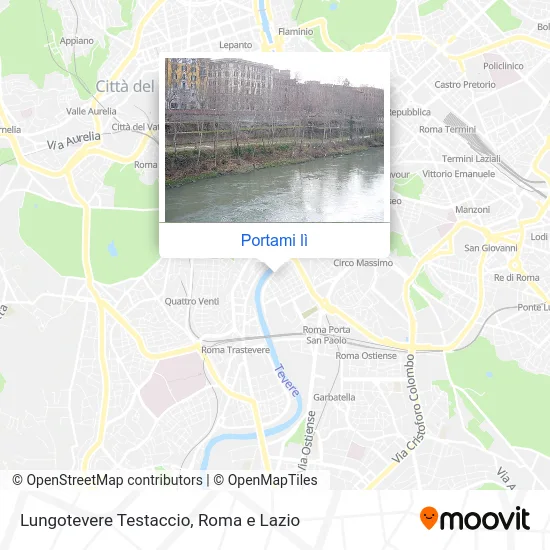 Mappa Lungotevere Testaccio