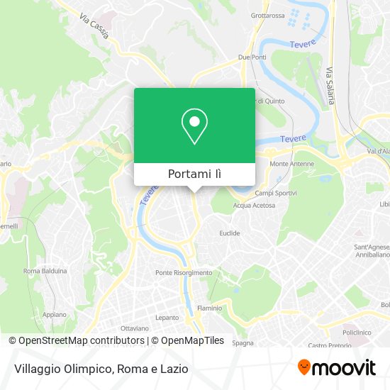 Mappa Villaggio Olimpico