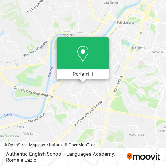 Mappa Authentic English School - Languages Academy