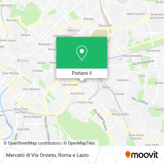 Mappa Mercato di Via Orvieto