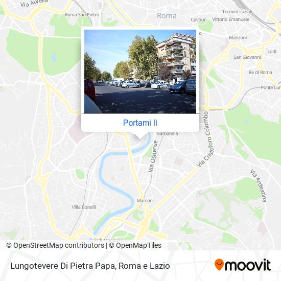 Mappa Lungotevere Di Pietra Papa