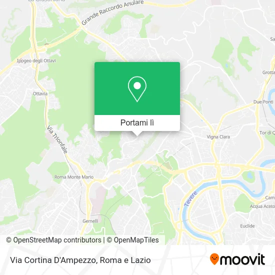 Mappa Via Cortina D'Ampezzo