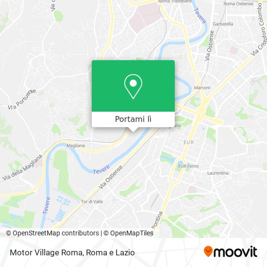 Mappa Motor Village Roma