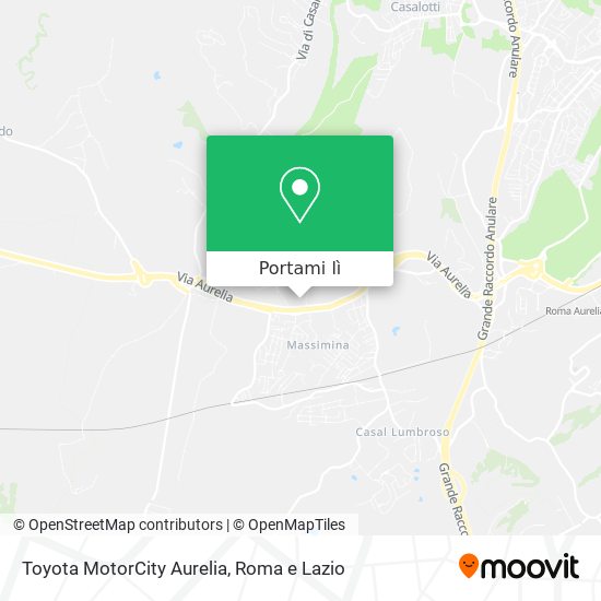 Mappa Toyota MotorCity Aurelia