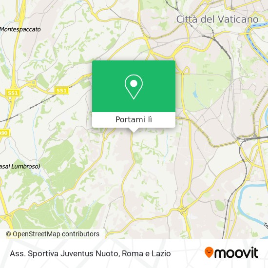 Mappa Ass. Sportiva Juventus Nuoto