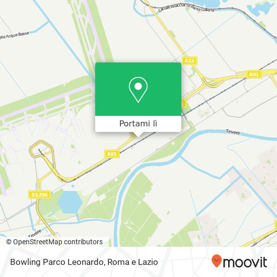 Mappa Bowling Parco Leonardo