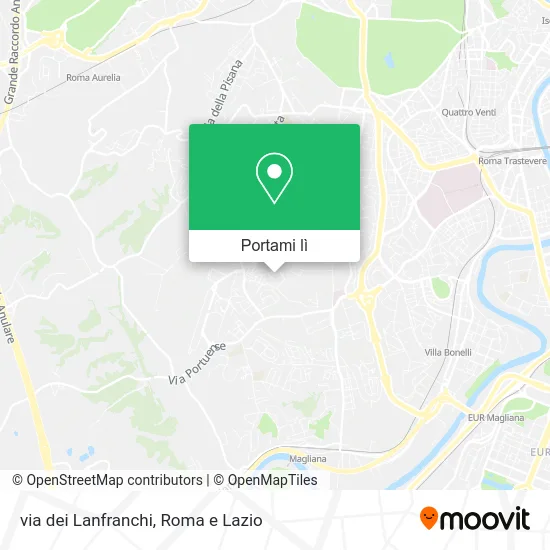 Mappa via dei Lanfranchi