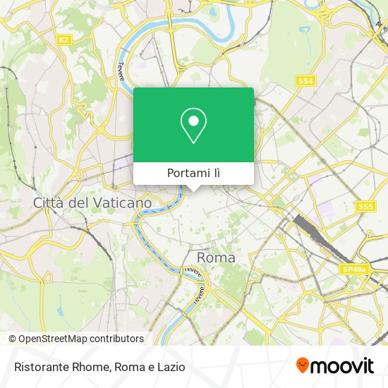 Mappa Ristorante Rhome