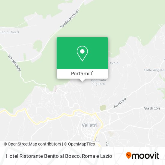 Mappa Hotel Ristorante Benito al Bosco