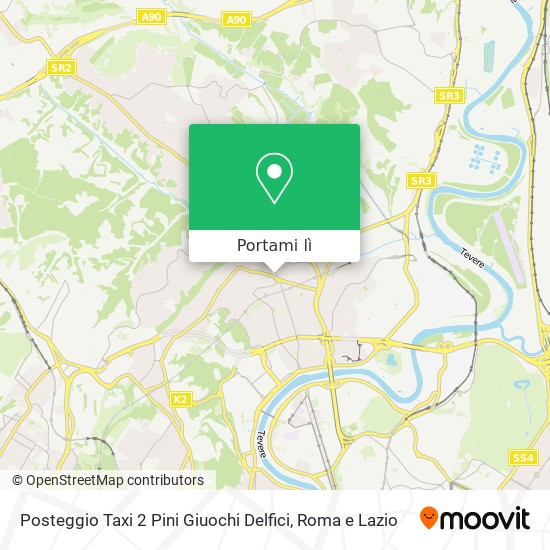 Mappa Posteggio Taxi 2 Pini Giuochi Delfici