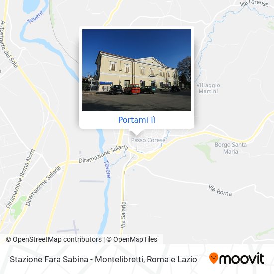 Mappa Stazione Fara Sabina - Montelibretti