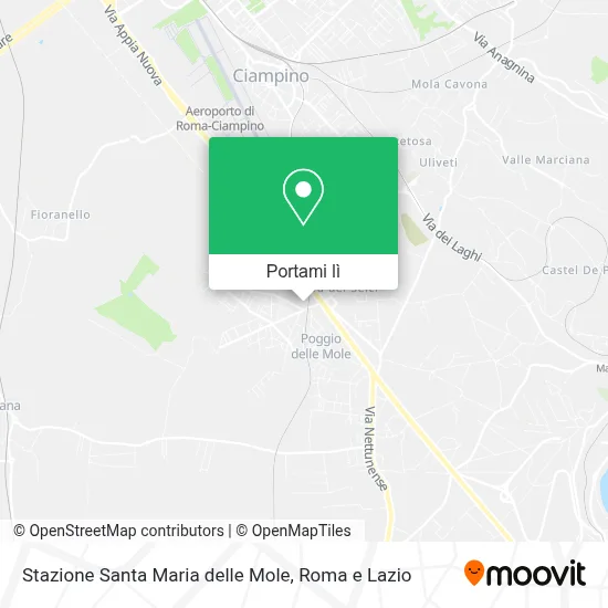 Mappa Stazione Santa Maria delle Mole