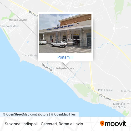 Mappa Stazione Ladispoli - Cerveteri