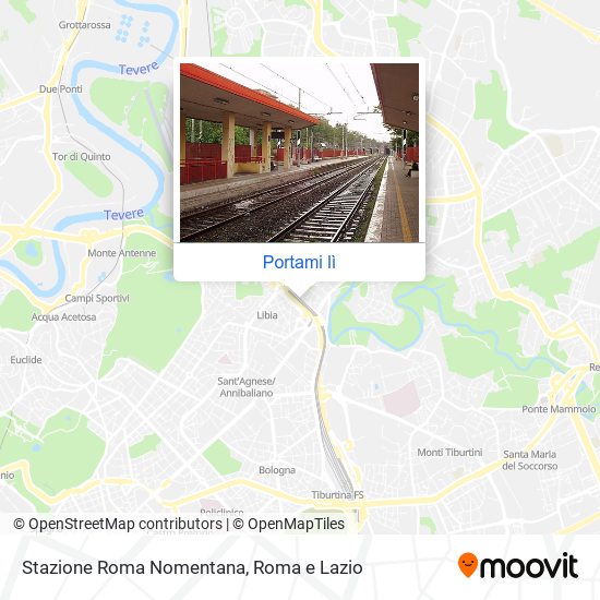 Mappa Stazione Roma Nomentana