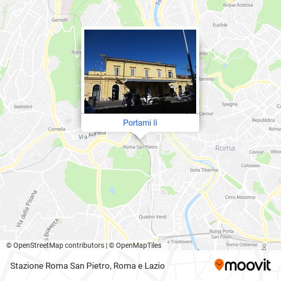 Mappa Stazione Roma San Pietro