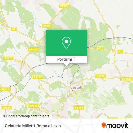 Mappa Gelateria Milletti