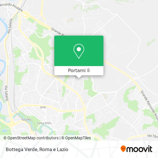 Mappa Bottega Verde