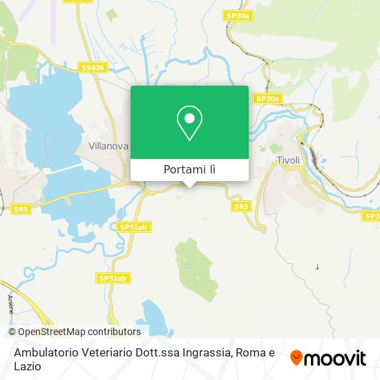 Mappa Ambulatorio Veteriario Dott.ssa Ingrassia