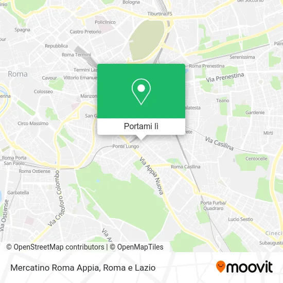 Mappa Mercatino Roma Appia