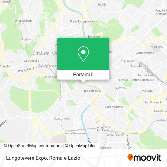Mappa Lungotevere Expo