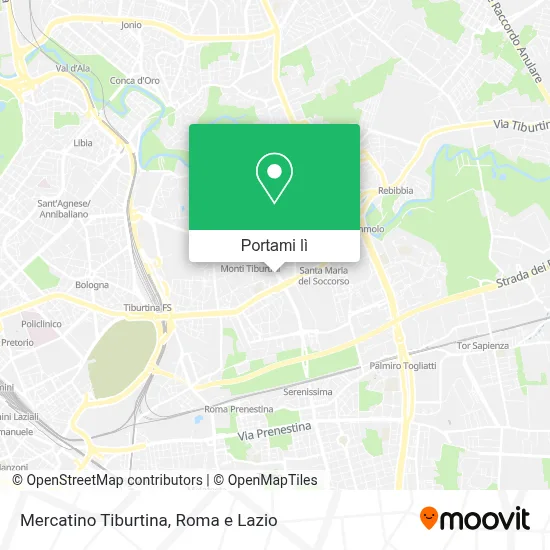 Mappa Mercatino Tiburtina