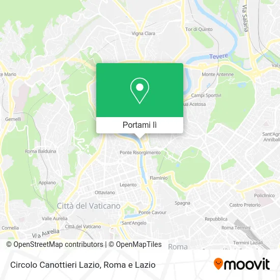 Mappa Circolo Canottieri Lazio