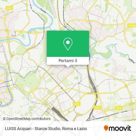 Mappa LUISS Acquari - Stanze Studio