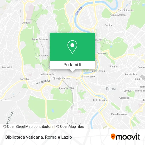 Mappa Biblioteca vaticana