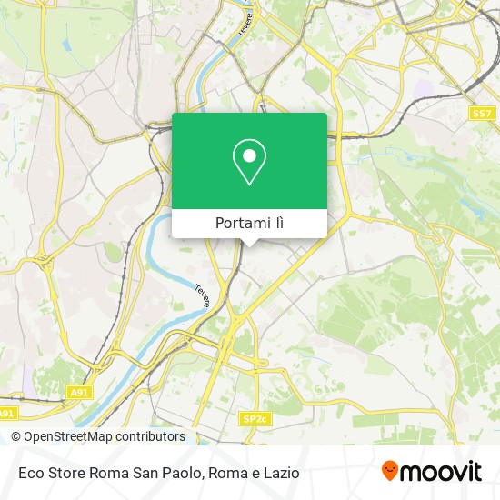 Mappa Eco Store Roma San Paolo