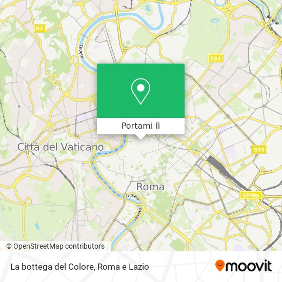 Mappa La bottega del Colore