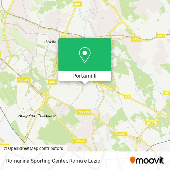 Mappa Romanina Sporting Center