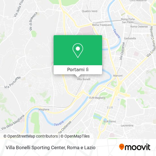 Mappa Villa Bonelli Sporting Center