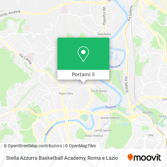 Mappa Stella Azzurra Basketball Academy