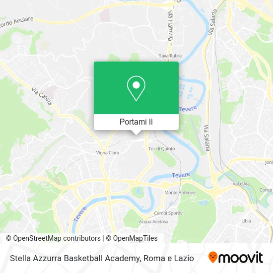 Mappa Stella Azzurra Basketball Academy