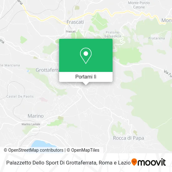 Mappa Palazzetto Dello Sport Di Grottaferrata