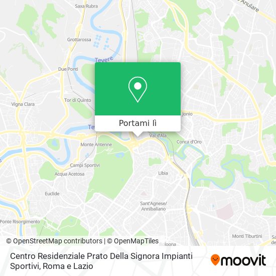 Mappa Centro Residenziale Prato Della Signora Impianti Sportivi