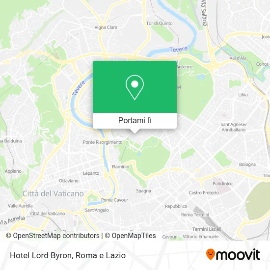 Mappa Hotel Lord Byron