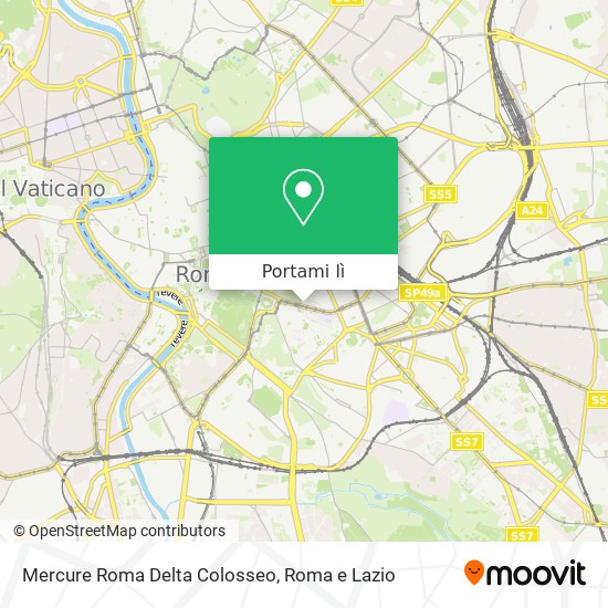 Mappa Mercure Roma Delta Colosseo