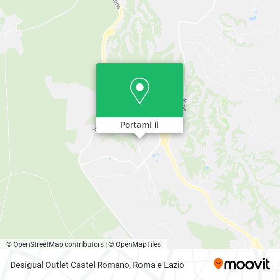 Mappa Desigual Outlet Castel Romano